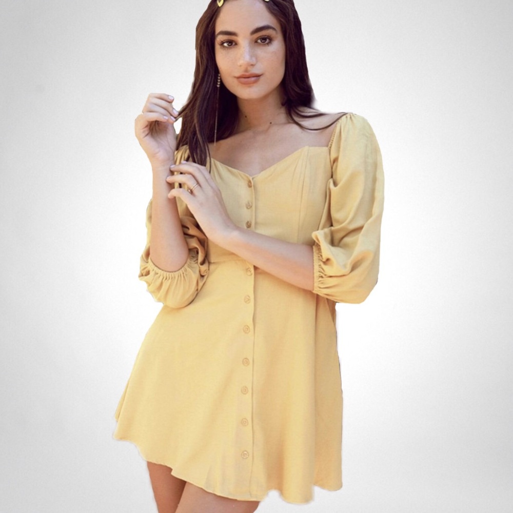 ❌SOLD OUT❌ Off The Shoulder Boho Mini Dress - Picture 1 of 6